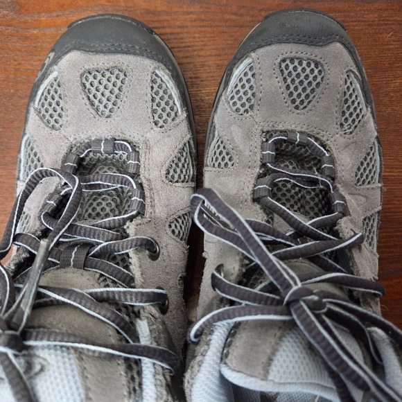 SALOMON Womens Exit Aero Hiking Shoe Womens Sz 7 Gray Contragrip Boot Outdoor - Picture 7 of 14